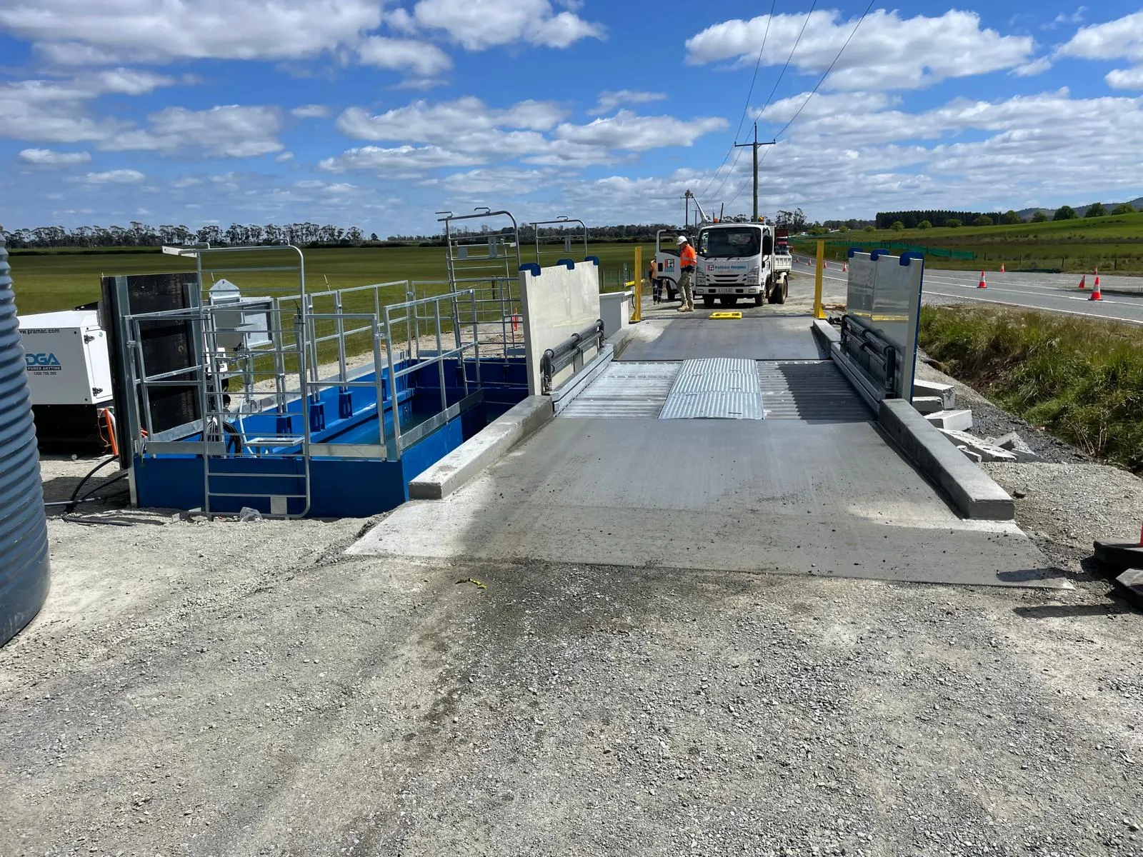 Biosecurity vehicle wash installation in Tasmania using two MobyDick 400B systems